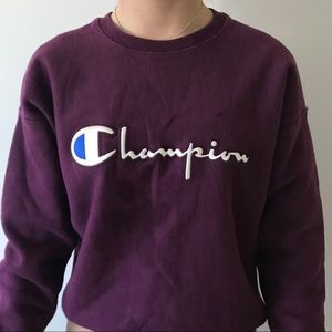 Purple crewneck